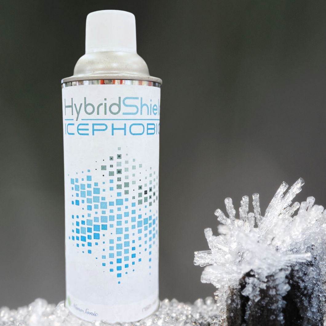 anti-icing aerosol spray durable low ice adhesion accretion temperature reduction